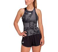 adidas Mujer Club Tennis Graphic Tank Top, Grey Five/Black/Carbon, L