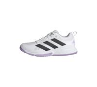 adidas Mujer Court Team Bounce 2.0 Shoes, Cloud White/Core Black/Powder Plum, 42 2/3 EU