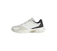 adidas Mujer Courtjam Control 3 Tennis Shoes, Off White/Off White/Champagne Met., 36 2/3 EU
