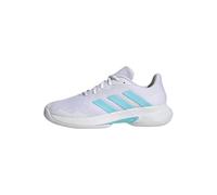adidas Mujer CourtJam Control Tennis Shoes, Cloud White/Bliss Blue/Cloud White, 37 1/3 EU