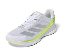 Adidas Mujer Courtquick W Padel, Cloud White/Silver Metallic/Lucid Lemon, 46 2/3 EU