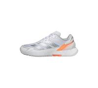 adidas Mujer Defiant Speed 2 Tennis Shoes, FTWR White/halo Blue/Beam Orange, 38 EU