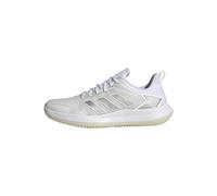 Adidas Mujer Defiant Speed Clay Tennis Shoes, Cloud White/Silver Metallic/Grey One, 39 1/3 EU