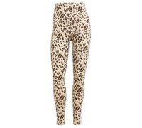 adidas Mujer Essentials 3-Stripes Animal Print Leggings, magic beige/mesa/shadow brown, XS