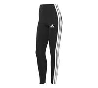 adidas Mujer Essentials 3-Stripes Cotton Leggings Tights, Black/White, XXL
