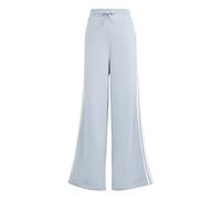 adidas Mujer Essentials 3-Stripes Fleece Wide Pants, Wonder Blue, L