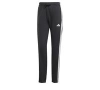 adidas Mujer Essentials 3-Stripes French Terry Cuffed Pants, Black/White, M