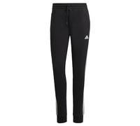 adidas Mujer Essentials 3-Stripes French Terry Cuffed Pants, Black, XL
