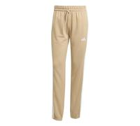 Adidas Mujer Essentials 3-Stripes French Terry Cuffed Pants, Warm Sandstone/White, XS