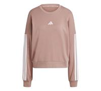 adidas Mujer Essentials 3-Stripes French Terry Sweatshirt, Warm Clay/White, M