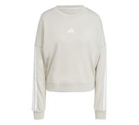 adidas Mujer Essentials 3-Stripes French Terry Sweatshirt, Wonder Alumina/White, XS