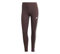 adidas Mujer Essentials 3-Stripes High-Waisted Single Jersey Leggings, Shadow Brown, XS
