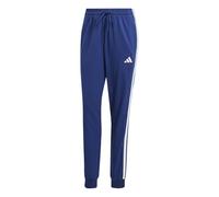 adidas Mujer Essentials 3-Stripes Jogger Pants, Dark Blue/White, M