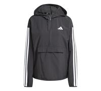 adidas Mujer Essentials 3-Stripes Lifestyle Woven Windbreaker, Black/White, XS