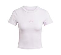 adidas Mujer Essentials 3 Stripes Slim Baby T-Shirt, Ice Lavender/Bliss Lilac, S