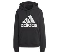 adidas Mujer Essentials Big Logo Regular French Terry Hoodie, Black/White, M