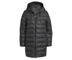 adidas Mujer Essentials Climawarm 3 Stripes Light Down Hooded Parkas Coat, black, S