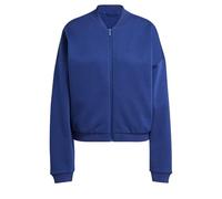 adidas Mujer Essentials Contemporary Logo Bomber Jacket, Dark Blue, XXS