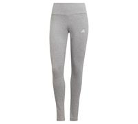 adidas Mujer ESSENTIALS HIGH-WAISTED LOGO LEGGINGS, Medium Grey Heather / White, M