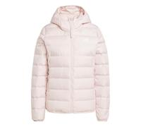 adidas Mujer Essentials Light Down Hooded Jacket, sandy pink, M