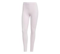adidas Mujer Essentials Linear Cotton Leggings, Clear Pink/White, L