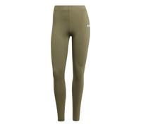 adidas Mujer Essentials Linear Cotton Leggings, Olive strata/White, M
