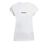Adidas Camiseta Mujer Essentials Linear Cotton Blanco/Negro XS