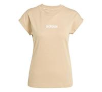 Camiseta adidas Linear Sj Mujer Beige/ Blanco XS