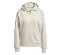 adidas Mujer Essentials Linear Fleece Hoodie, Wonder Alumina/White, L