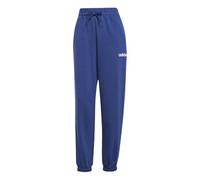 adidas Mujer Essentials Linear French Terry Cuffed Pants, Dark Blue/White, S