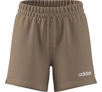 Adidas Mujer Essentials Linear French Terry Shorts, Warm Sandstone/White, M
