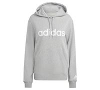 adidas Mujer Essentials Linear Hoodie, Medium Grey Heather/White, M