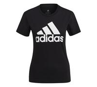 adidas Mujer Essentials Logo Tee, Black / White, M