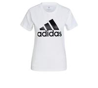 adidas Mujer Essentials Logo Tee, White / Black, M