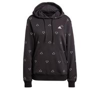 adidas Mujer Essentials Monogram Regular French Terry Graphic Hoodie, Black, M