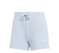 adidas Mujer Essentials Slim 3-Stripes Shorts, Blue Dawn / White, M