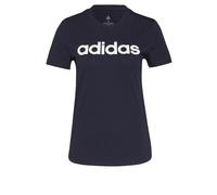 adidas Mujer Essentials Slim Logo tee, Legend Ink/White, L