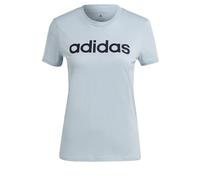 adidas Mujer Essentials Slim Logo tee, Wonder Blue/Legend Ink, XS