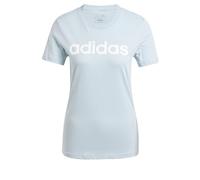 adidas Mujer Essentials Slim Logo tee, Wonder Blue, XS