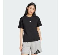 adidas Mujer Essentials Small Logo Cotton Shirt, Black/White, M