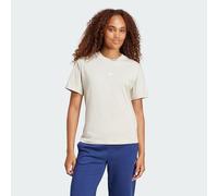 adidas Mujer Essentials Small Logo Cotton Shirt, Wonder Alumina/White, S