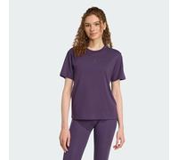 Adidas Mujer Essentials Small Logo Cotton T-Shirt, Aurora Plum/Black, S
