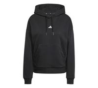 adidas Mujer Essentials Small Logo Feel Cozy Hoodie Sweatshirt, Black/White, L