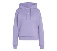 adidas Mujer Essentials Small Logo Feel Cozy Hoodie Sweatshirt, Magic Lilac/White, XS