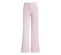 adidas Mujer Essentials Small Logo Feel Cozy Open Hem Pants, Clear Pink/White, L