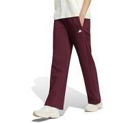 adidas Mujer Essentials Small Logo Feel Cozy Open Hem Pants, Maroon/White, M