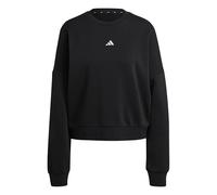 adidas Mujer Essentials Small Logo Feel Cozy Relaxed Fit Sweatshirt, Black, L