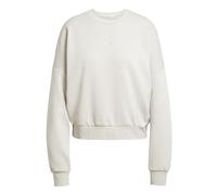 adidas Mujer Essentials Small Logo Feel Cozy Relaxed Fit Sweatshirt, Wonder Alumina/White, M