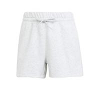 adidas Mujer Essentials Small Logo Feel Cozy Shorts, Light Grey Heather/White, XL