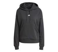 adidas Mujer Essentials Small Logo French Terry Hoodie, Black/White, L